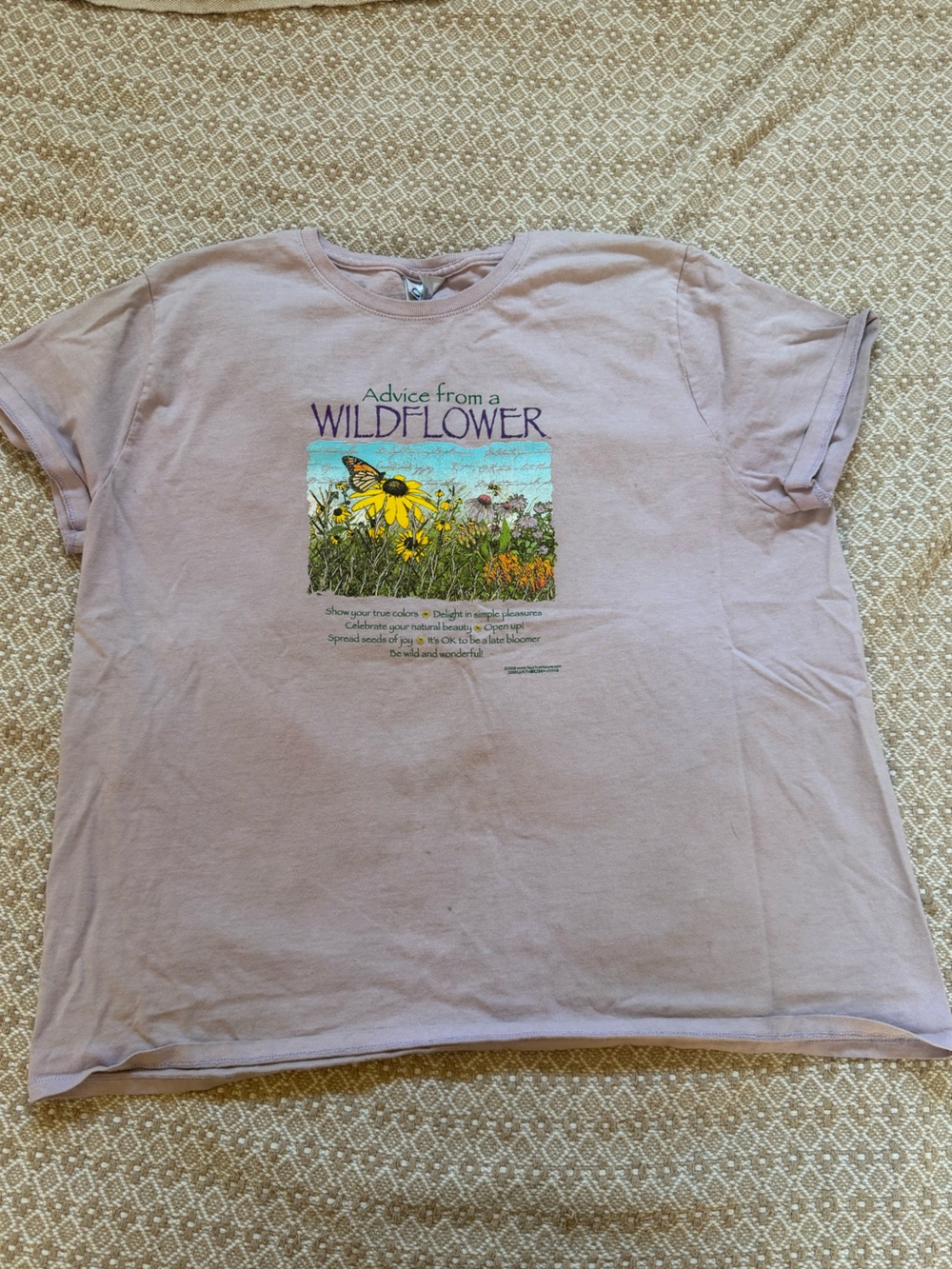 Wildflower Graphic Tee in Lilac